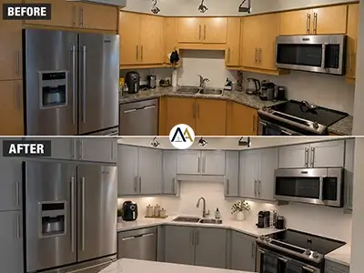 Leslieville — thermofoil shaker, Renner Mid-Tone Gray