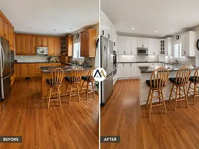 Moore Park - Stressed Maple Wood Painting Decorators White