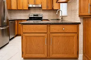 Oak cabinet spray painting Toronto